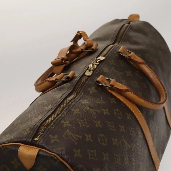 LOUIS VUITTON Monogram Keepall 55 Boston Bag M41424 LV Auth 131776 - Picture 7 of 16
